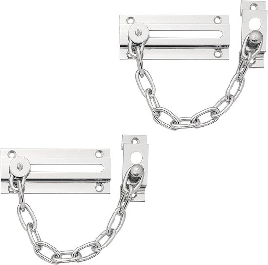 Robustes Türschlossketten Set, 2 Teilig Sicherheitskette Für Haus, Wohnung Und Büro