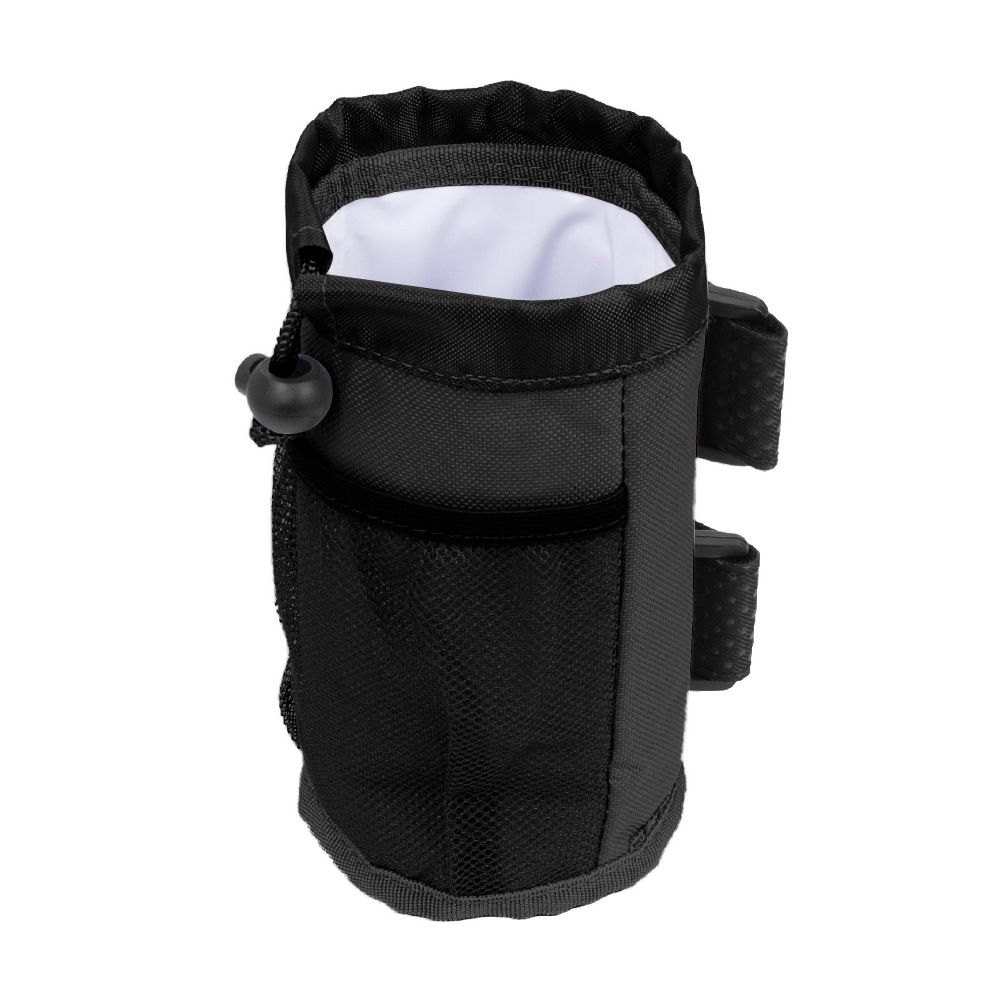 Abenteuer-fahrradtasche – Lenkertasche – Erweiterbare Fahrradtasche – Flaschenhalter Für Den Fahrradlenker – Schwarz