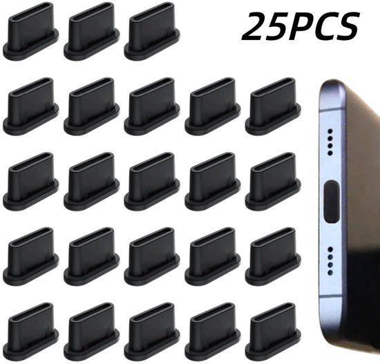 25 Stück Staubschutzstopfen Für Ladeanschluss Silikon Staubschutzstopfen Für Mobiltelefone Staubschutzkappe Handy Zubehör Für Geräte Mit Usb C An