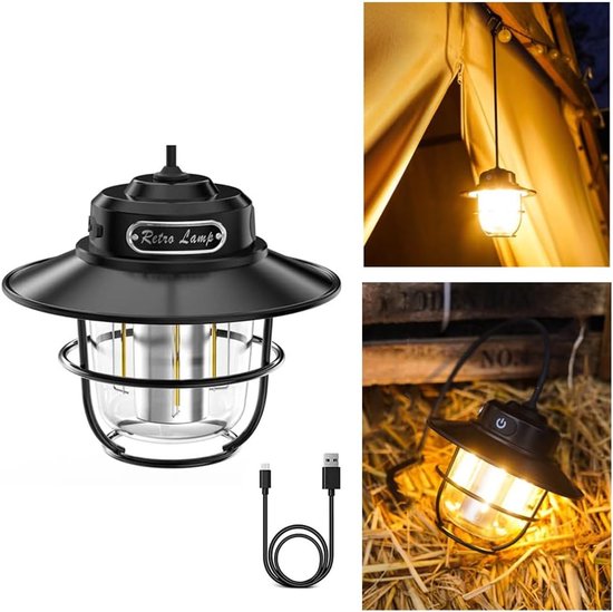 Wiederaufladbare Mini Led Campinglampe 4 Modi Weiß, Warm, Gelb & Warmweiß Für Zelt & Notfälle