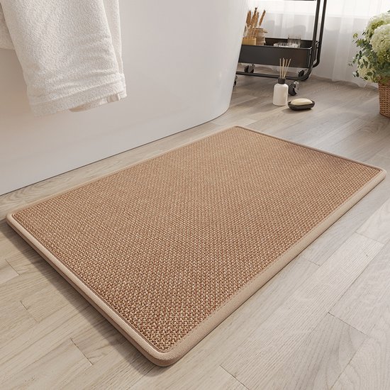 Rewytaz Fußmatte Für Den Innen Und Außenbereich Rutschfest Saugfähig Robust 40 X 60 Cm Für Eingangsbereich, Haustür, Flur, Küche, Schlafzimmer Br