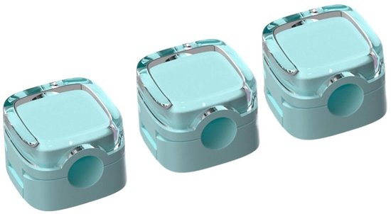 Magnetischer Kabelhalter Kabelorganizer Ordnung Halten Schnellbefestigung 3 Teilig Blau