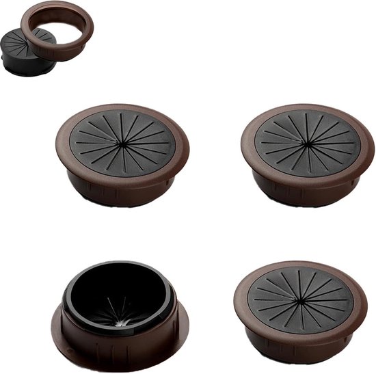 Kabeldurchführungen Für Schreibtische Kabelorganisator Schreibtischordnung Flexibles Gummi 50 Mm Braun