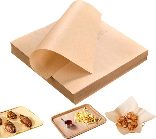Backpapierbögen Antihaftbeschichtung Backen Und Grillen Vorgeschnitten 100 Stück, 33 X 22 Cm Natur