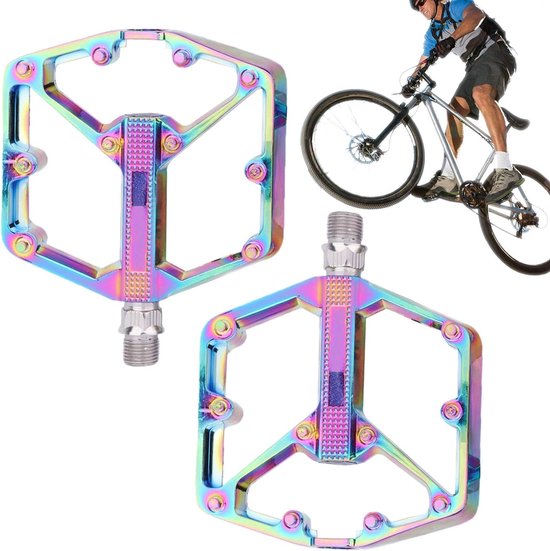 Fahrradpedale Mountainbike Teile Leichtgängiges Fahren Leichtes Aluminium 23 Cm Breit Schwarz