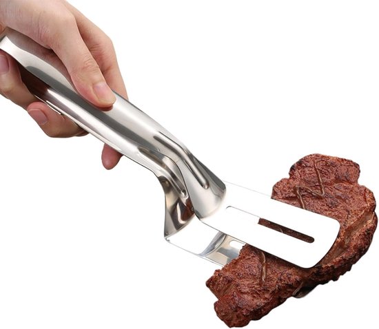Grillzange/wender Küchenutensilien Grillzubehör Edelstahl 30 Cm Silber
