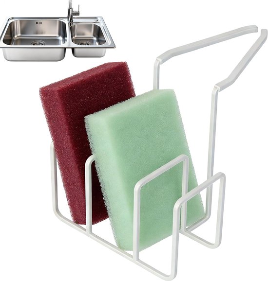 Spülbeckenablage Küchenablage Für Schwämme Dreiteiliges Design Rutschfeste Ablage Mit Clips, Für Haushalte, Badezimmer, Duschräume, Wohnungen, Re