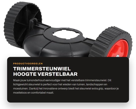 Dailygoods Stützrad Für Rasentrimmer Höhenverstellbar Leichtes Rad Für Fadentrimmer Für Die Gartenpflege Ersatzrad Für Rasentrimmer Für...