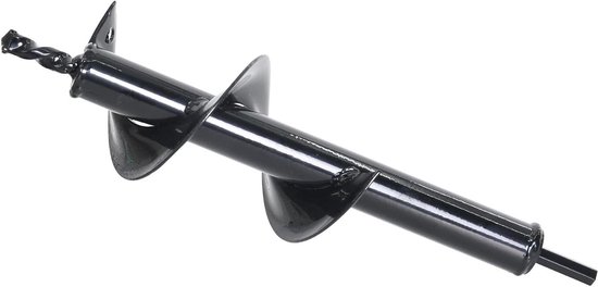Erdbohrer Bodenbohrer Bohrlöcher Legierter Stahl Ø 80 X 300 Mm Schwarz