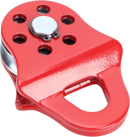 Seilwinden Rollenblock Zugstangenrolle Offroad Reparatur Edelstahl 3 Tonnen Tragkraft Rot