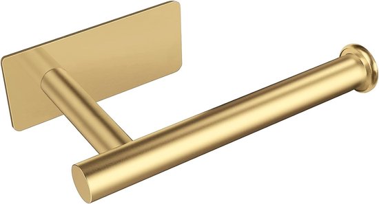 Goldener Toilettenpapierhalter Zur Wandmontage Selbstklebend, Edelstahl Badezimmeraccessoire