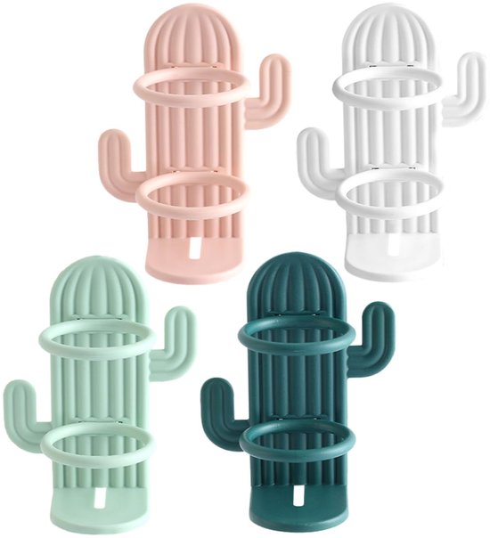 Zahnbürstenhalter Wandhalterung Fürs Badezimmer Zahnbürstenaufbewahrung Kaktus Design 4 X 7,6 X 9,9 Cm Verschiedene Farben