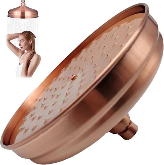 Duschkopf Aus Kupfer Regenduschaufsatz Entspannendes Duscherlebnis Antikes Design 20 Cm Durchmesser Rotkupfer