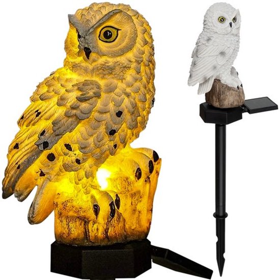 Solar Fackel Eule Solarlampe Eulen Gartenleuchte Stimmungsleuchte Mit Solarenergie Für Den Außenbereich Solarlampe Garten Fackel Eule Laternen Eu
