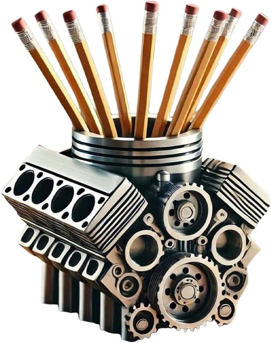 Motorrad Stiftehalter Schreibtisch Organizer Schreibtischdekoration Einzigartiges Motorrad Design 8 X 10 X 8 Cm Stil A