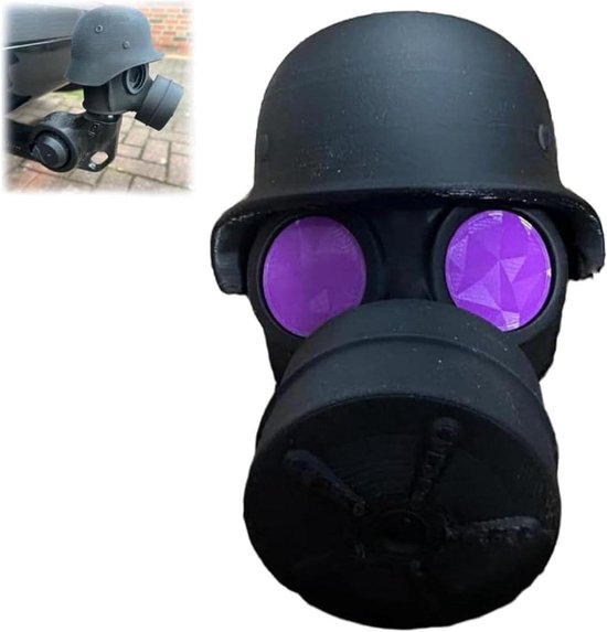 Anhängerkupplungsabdeckung Schutzkappe Anhängerkupplungsschutz Helm Und Gasmaskenform 50 Mm Kugelkopf Lila