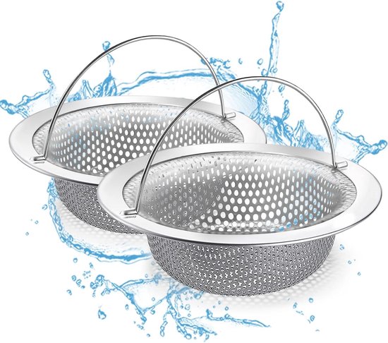 Spülbecken Sieb 2 Teilig Universelles Edelstahl Spülbecken Sieb Spülbecken Sieb Spülbecken Stopfen Küchenzubehör Spüle Spülbeckenmatte Spülbecken