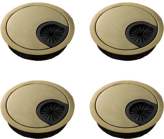 Stück Kabelorganizer Ø 60 Mm Kabelmanagement Für Schreibtische Tischendkappen Kabeldurchführung Aus Metall Für Computertische Metall Bronze