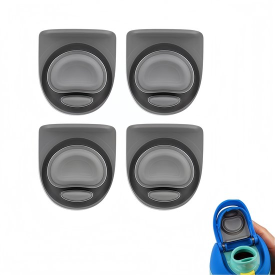 4 Stück Ersatzverschlüsse Silikon Wasserflaschendichtungen Zubehör Silikondichtungen Passend Für Owala Freesip 19/24/25/32/40oz Grau 4,3 X 3,7 Cm