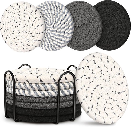 Untersetzer Für Getränke Und Couchtisch, 8er Pack Saugfähige Untersetzer Im Boho Stil