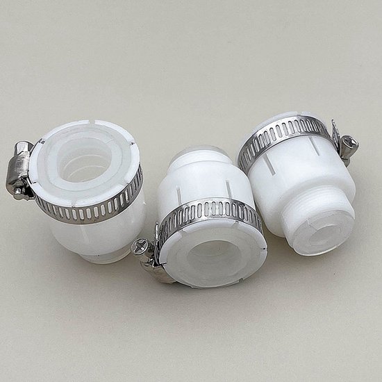 3 Teiliger Universeller Wasserhahnadapter, Schnellanschluss Set Für Schwanenhalsarmaturen Mit Einem Außendurchmesser Von 15 22 Mm, Kompatibel Mit