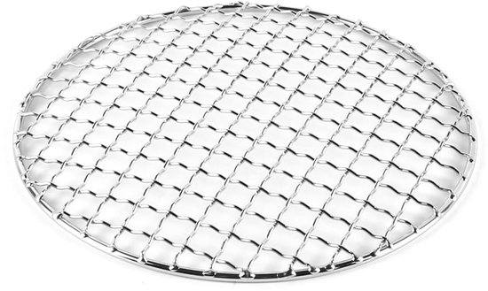 Dailygoods Antihaft Grillnetz Runder Grillrost Edelstahl 304 Durchmesser 20 Cm Grillzubehör Gleichmäßig Verteilte Öllöcher Grillrost