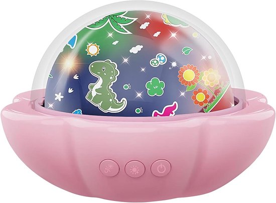 Kinder Projektor Nachtlampe Sternenhimmel Lampe Schlafatmosphäre Augenschonend 13 X 13 X 9 Cm Rosa