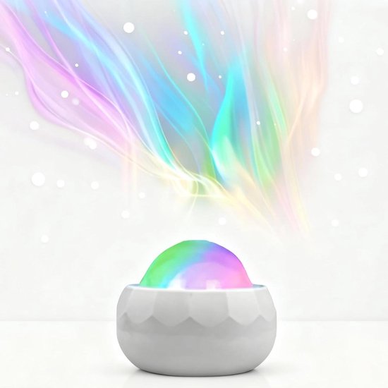 Sternenprojektor Stimmungslicht Entspannende Atmosphäre Einstellbare Farben 10,9 Cm Weiß