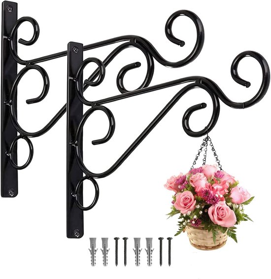 Pflanzenhaken 2 Stück Blumenhaken Metall Wandhaken Pflanzenhänger Wandhaken Wandhalterung Für Pflanzen Wandhaken Für Hängeampeln Für Pflanzenampe