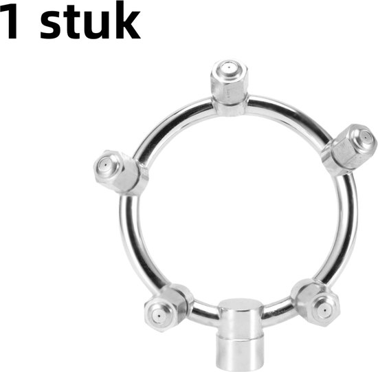 1 Stück Hochdruck Kreissprühdüse Fünfloch Ringsprüher Zum Versprühen Von Pflanzenschutzmitteln Edelstahl Zur Gartenbewässerung Silber
