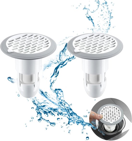 2 Teiliger Abflussstopfen Abflussabdeckung Verhindert Verstopfungen Haarfänger Abfallfilter Abflussreiniger Bodenablauf Abflussteile Für Spüle, K