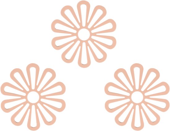 3 Teiliges Set Blumenförmiger Untersetzer Platzsets Rutschfeste Kaffeematten Isoliermatten Aus Silikon Schreibtischunterlagen Wohnaccessoires Wie