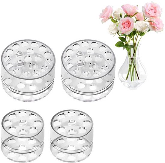 Bouquet Twister 4 Teilig Blumenhalter Drehbarer Blumenhalter Wiederverwendbarer Blumenhalter Stielhalter 9/19 Löcher