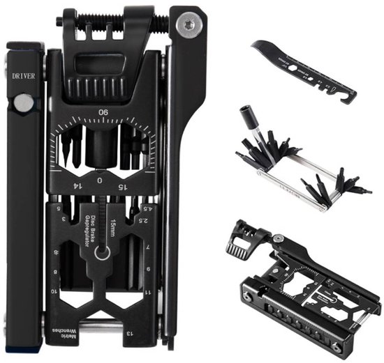 Fahrrad Multitool 38 Combi 1 Fahrradreparaturset Mit Kettennieter, Inbusschlüssel, Kettennieter Und Kurbel Ein Tragbares Fahrradzubehörset