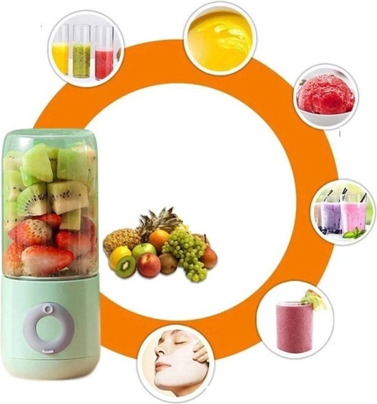 Mini Standmixer 500 Ml Entsafter Usb Aufladbar Mixer Für Unterwegs Mini Weiß