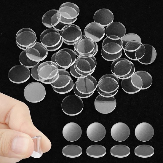 50 Transparente Tischunterlagen Aus Gummi, Rutschfest, Für Glastische, Bilderrahmen, Möbel, Küchenschränke, 2 Cm Durchmesser, 3 Mm Dick (rund)