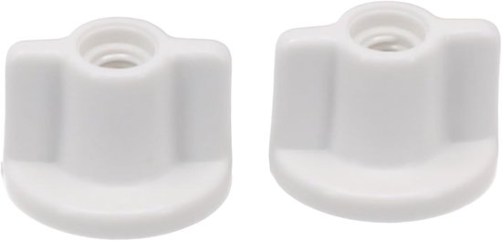 Wc-sitz-montageset, 2er-pack – Weiße Kunststoffhalterung Für 6-mm-schrauben, Ersatzteile Für Wc-sitz Und Scharniere