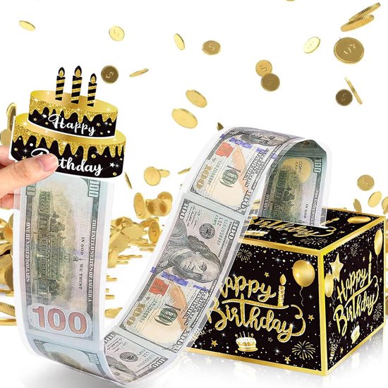 Popup Explosions Geschenkbox Diy Geldgeschenkideen Lustige Spardose Spardose Mit 30 Transparenten Beuteln Überraschungseffekt Beim Öffnen Geschen