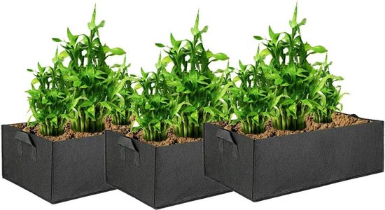 Wiederverwendbarer Großer Pflanzsack Rechteckiger, Atmungsaktiver Pflanzbehälter Aus Stoff Für Blumen, Kartoffeln, Tomaten Und Karotten Im Haus U