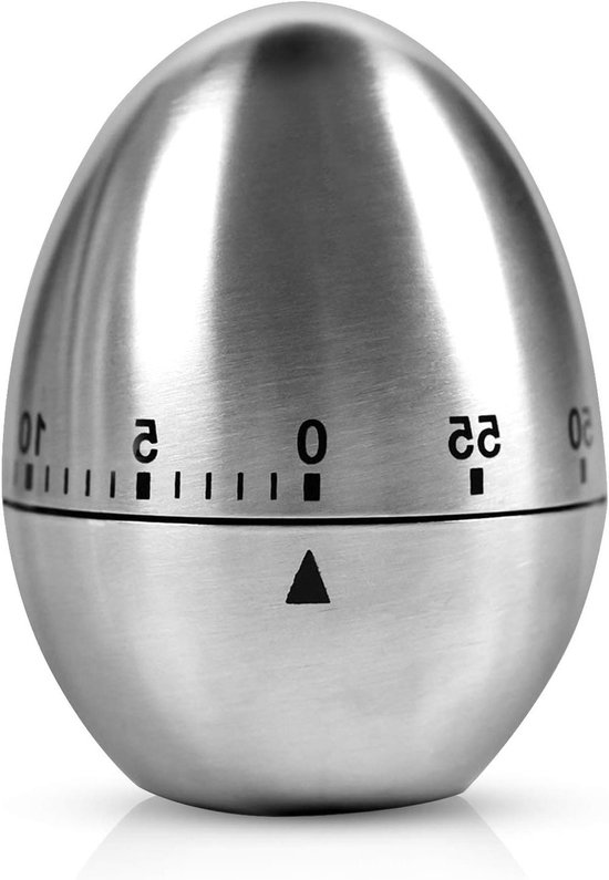Eieruhr Aus Edelstahl Mechanisches Küchengerät Mit Eiförmigem Timer