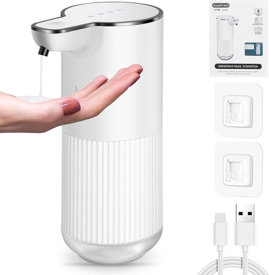 Automatischer Handseifenspender Mit Berührungsloser Sensortechnik, 350 Ml, Usb Aufladbar, Ipx5 Wasserdicht, Für Bad, Küche Und Büro