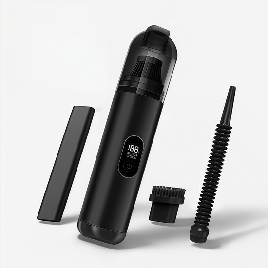 Akku Handstaubsauger Mini Staubsauger Kabelloser Staubsauger Krümelfänger 3 Aufsätze Saug Und Blasfunktion 2600 Mah Akku Geräuscharmes Abs Gehäus