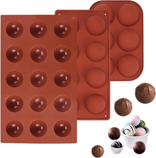 3 Teiliges Set Sechseckiger Silikon Kugelformen Flexible Schokoladen Und Geleeformen