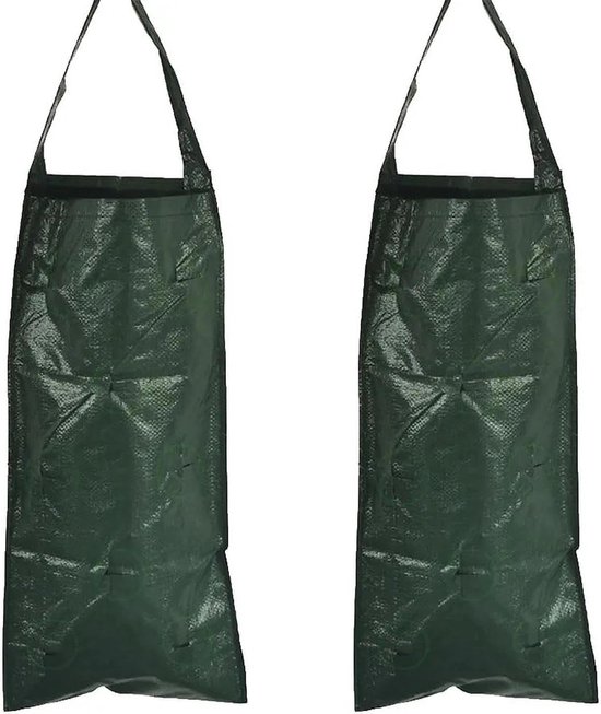 3 Teiliges Set Pflanzsäcke Pflanzsäcke Für Den Außenbereich Mit 10 Löchern Atmungsaktiv Vertikale Aufhängung Für Erdbeer , Tomaten Und Gemüsepfla