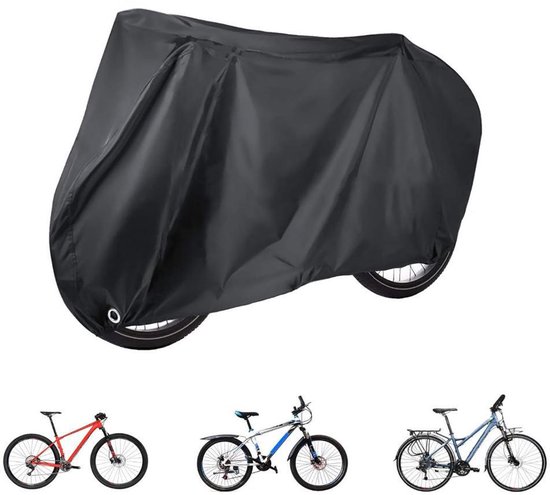 Fahrradabdeckung Für Den Außenbereich, Dickes 210d Oxford Planenmaterial, Schwarz, Mit Schlüsselloch Und Aufbewahrungstasche, Für Mountainbikes U