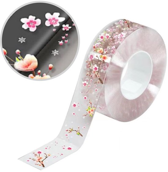 Eckdichtungsband (1 Rolle) 4,2 Cm × 3 M Transparent Und Zuschneidbar Pfirsichzweigmuster Dichtungsband Für Badezimmer, Küchen, Haushalte Und Werk