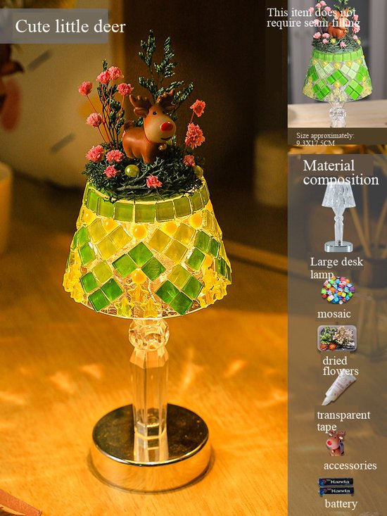 Niedliche Hirschlampe Kreatives Diy Nachtlicht