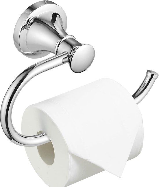 Toilettenpapierhalter Mit Haken Wc Rollenhalter Verchromter Toilettenpapierhalter Wandmontage Silber 1 Stück