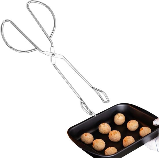 Grillzange Mit Ergonomischem Griff, Hitzebeständige Grillzange, Küchenzange Für Den Privaten Und Gewerblichen Gebrauch, Zum Grillen, Picknicken,