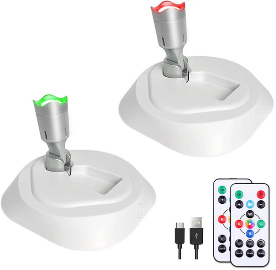 Kabelloser Led Strahler (mit Fernbedienung) Rgbw Akzentbeleuchtung Für Den Innenbereich, Wiederaufladbar, 16 Farben, Batteriebetrieben, Mit Timer